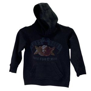 Guns N Roses Sweet Child O Mine Hoodie Pullover size 2T Black Graphic Rock
